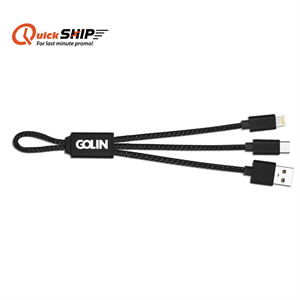 FlexCharge Duo USB-C & Lightning Cable