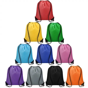 Classic Polyester Drawstring Backpack