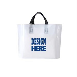 PE Soft Handle Plastic Tote Bag