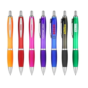 Custom Ballpoint Pen With Rubber Grip