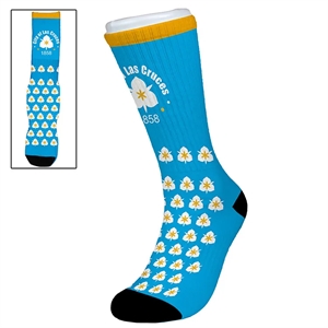 Dye Sublimated Crew (Athletic) Socks (Pair)