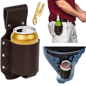 Leather Beer Holster Bottle Holders