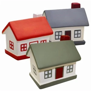Custom Logo House Shaped Stress Ball Reliever