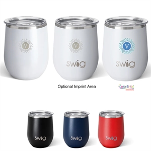 12 Oz. Swig Life™ Stainless Steel Stemless Wine Tumbler