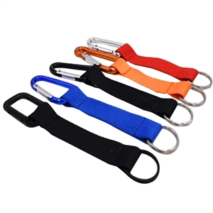 Carabiner Keychain with Polyester Strap