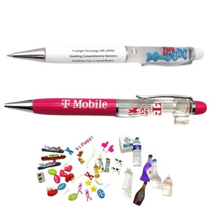 Superior Metal Twist Pen w/Custom 3D Molded Floaters