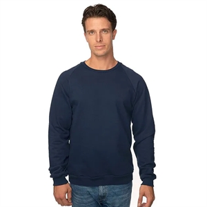 Full Color DTG US-made Organic Raglan Crewneck Sweatshirt