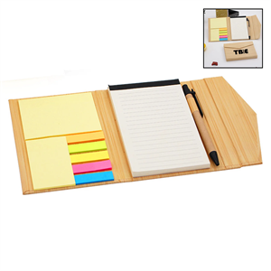 Eco Magnetic Notebook W/Sticky Notes And Flags & Pen