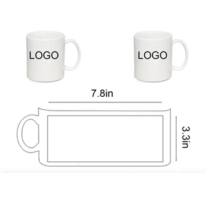 11oz Basic C Handle Ceramic Mug