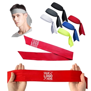 Quickly Dry Sports Headwear Athletic Tie Back Headband