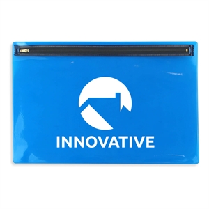 Translucent Vinyl Nylon Zipper Portfolio