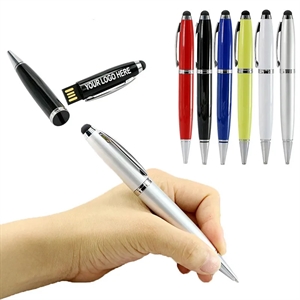 3 In 1 USB Flash Drive Touch Stylus Ball-point Pen-8GB