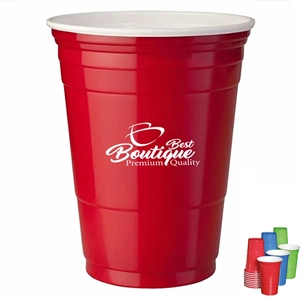 16 Oz. Promo Disposable Plastic Party Stadium Cup