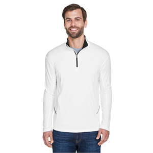 UltraClub Men's Cool & Dry Sport Quarter-Zip Pullover