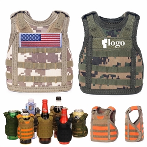 Beer Vest Tactical Molle Drink Holder Beverage Cooler