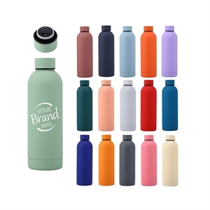 Power Coated Vacuum Insulated Thermos Flask Water Bottle