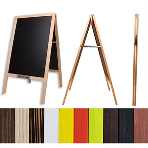 Floor-Standing Wooden Information Advertising Blackboard