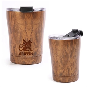 10 oz Wood Tumbler Bpa free Vacuum Insulated Coffee Mug