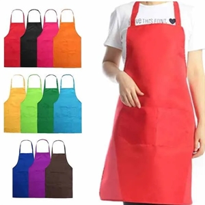 Unisex Plain Apron With Front Pocket