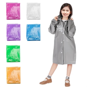 Reusable Kids Rain Poncho