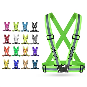 Adjustable Reflective Safety Running Hi Vis Cross Belt