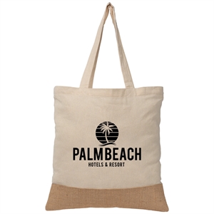 Rio™ Tote Bag - 5 oz. Recycled Cotton Blend with Jute