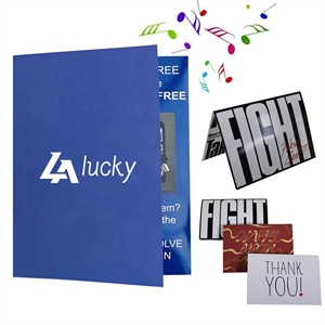 Custom Music Voice Recording Greeting  Cards