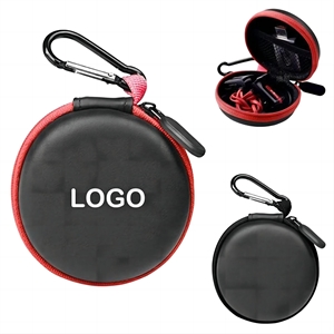 Round Shape Earphone Carrying Case