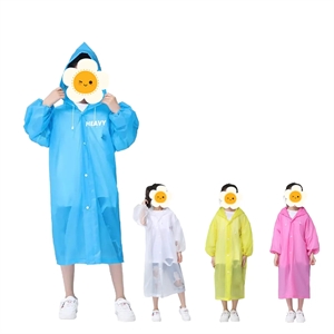 Reusable EVA Rain Ponchos For Children