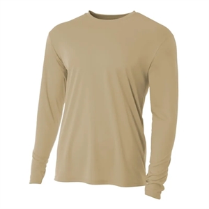 A4 Long-Sleeve Cooling Performance Crew Neck T-Shirt