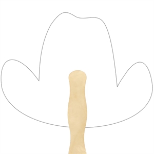 Cowboy Hat Hand Fans