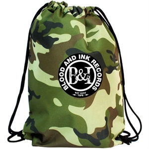 Simply Camo Drawstring Tote Bags