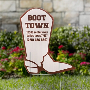 Boot Yard Signs