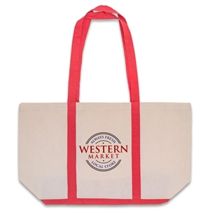 Custom Two Tone Cotton Canvas Tote Bags