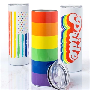 Custom LGBTQ Pride 20oz. Stainless Steel Tumblers