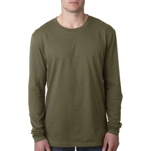 Next Level Mens Cotton Long-Sleeve Crew