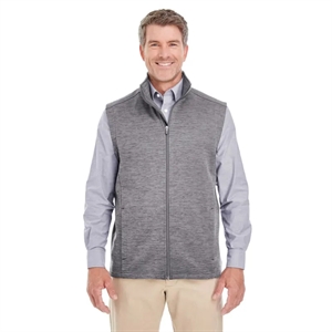 Devon & Jones Men's Newbury Melange Fleece Vest