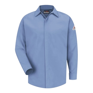 Bulwark Concealed-Gripper Pocketless Long Sleeve Shirt - ...