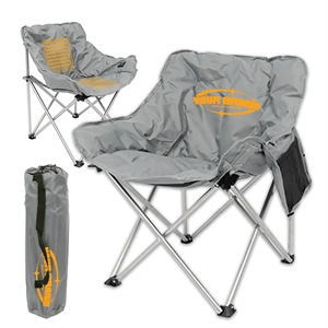 USB Heated Folding Camping Lawn Moon Chairs with Cushioned