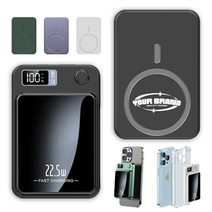 Custom Logo 5000/10000mAh Mobile Magnetic Wireless Charging Power Bank