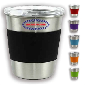 12 OZ Stainless Steel Heat-Insulated Spill-Proof Cup