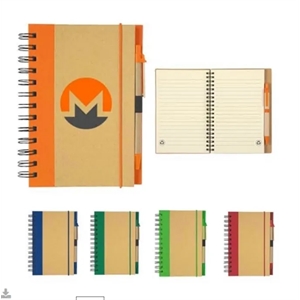 Custom Logo Eco-Inspired Spiral Notebook & Pen
