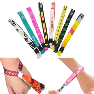 Cloth Event Wristbands with Secure Locking Clip