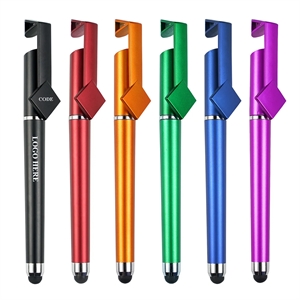 Classic Plastic Stylus Phone Stands Pen