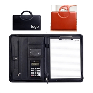 Business Padfolio Folder With Zipper