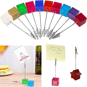 Desk Memo Card Clip Holder