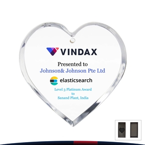 Prexcy Heart-Shaped Plaque