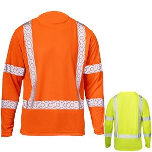 Hi Viz Class 3 Segmented Tape Safety Workwear T-Shirt