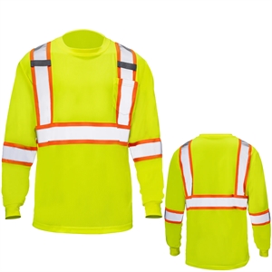 Hi-Viz Reflective Tape Safety Class 3 T-Shirt w/ Pocket