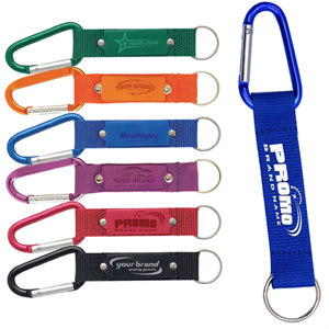 Short Lanyard Keychain Key Strap With Aluminum Carabiner